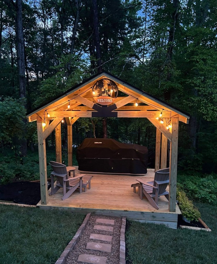 12 x 16 Outdoor Kitchen Pavilion