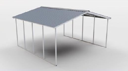 Vertical roof metal building